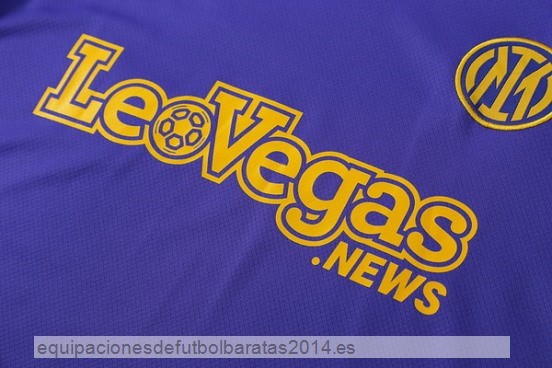 Nuevo Entrenamiento Conjunto Completo Inter Milan 24/25 Purpura Amarillo Baratas